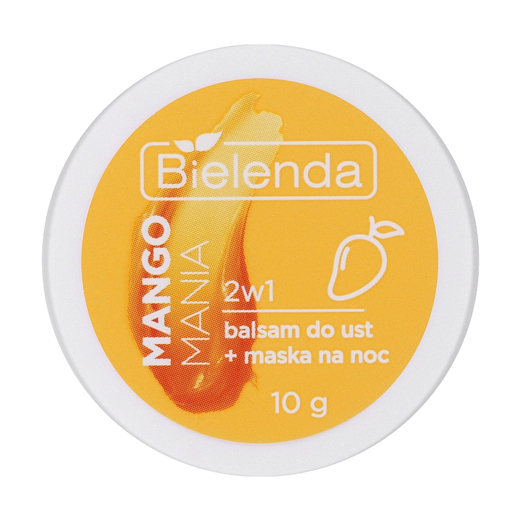 Уцінка! Нічна бальзам-маска для губ Bielenda Lip Care Sleeping Mask Манго, 10 г
